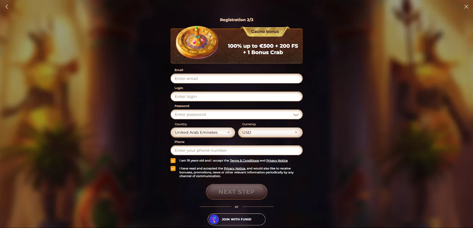 Amunra sign up bonus