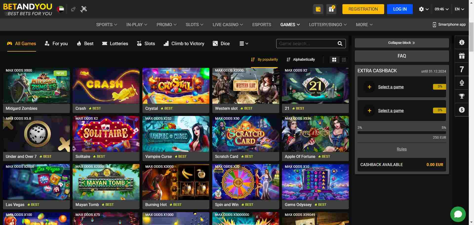 Betandyou games screenshot