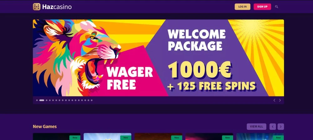 Haz casino home page