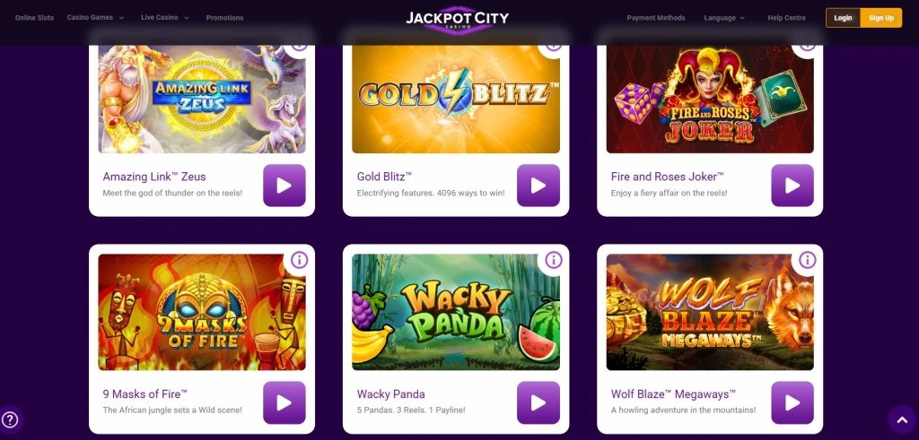Jackpotcity games
