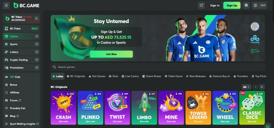 bc.game casino home page