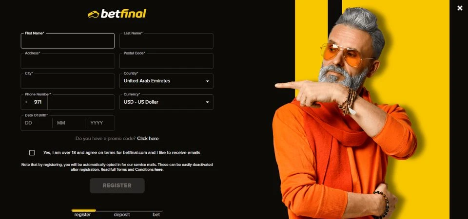 betfinal registration 2