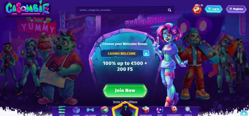 casombie casino home page
