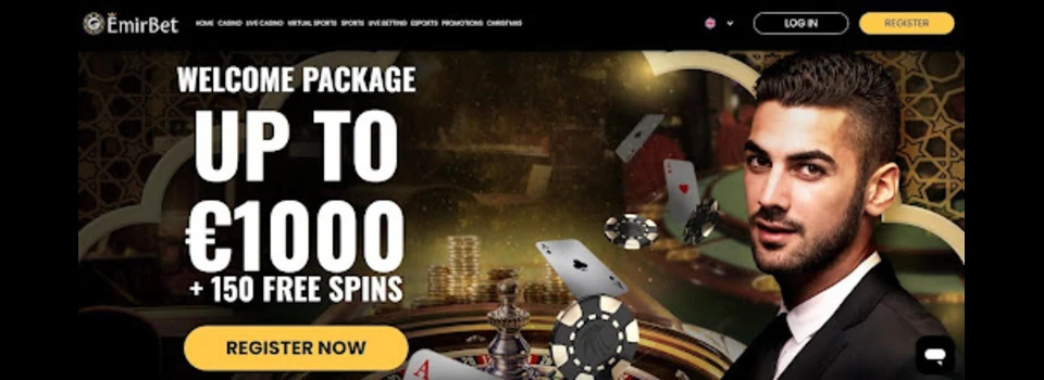Emirbet Screenshot Homepage