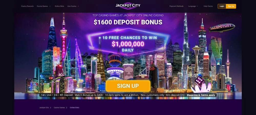 jackpotcity casino home page