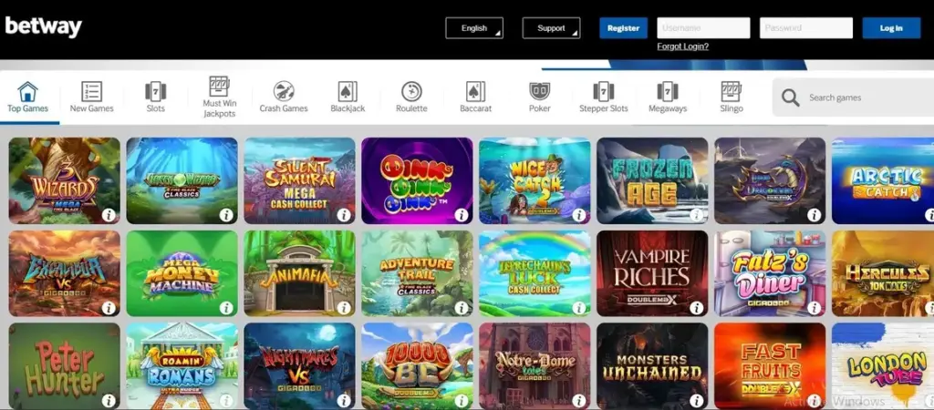 betway casino amex card